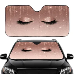 Glitter Eyelashes Drips Starbursts - Luxury Style Auto Accessory Car Sunshade