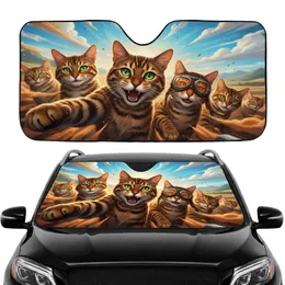 Bengal Cats Selfie Goggles Wind Swept Adventure - Cat Lover Travel Essentials Gift Car Sunshade