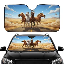 Sun-Drenched Laughing Horses Aviator Sunglasses - Road Trip Adventure Horse Lover Gift Car Sunshade