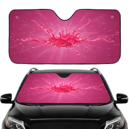 Fuchsia Pink Liquid Burst Trails Radial Streaks - Vehicle Decor Gift Car Sunshade