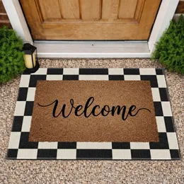 Welcome Buffalo Plaid - Farmhouse Home Decor Gift Doormat