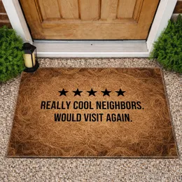 Five Black Stars Neighbors Would Visit Again - Friendly Home Decor Gift Doormat