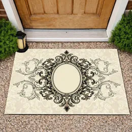 Acanthus Scrollwork Oval Frame Filigree - Home Decor Gift Doormat
