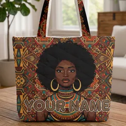 African Woman Afro Tribal Necklace - Everyday Fashion Accessory Gift for Women Quilted Tote Bag