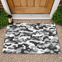 Urban Camouflage Interlocking Layered Shapes - Home Decor Gift Doormat