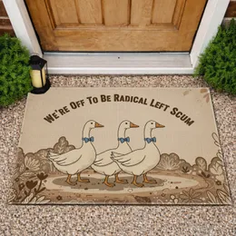 Radical Left Scum Geese Denim Bow Tie - Political Statement Decor for Activists Doormat