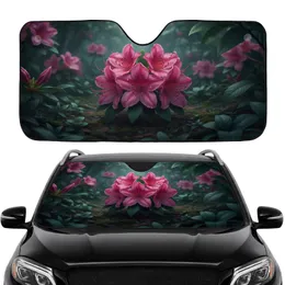 Pink Magenta Azalea Rhododendron Flowers Forest Floor - Nature Lover Car Decor Gift Car Sunshade