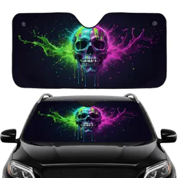 Dripping Paint Skull Graphic Novel Style Car Lover Gift Car Sunshade