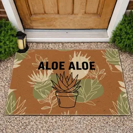Aloe Aloe Potted Succulent Botanical - Plant Lover Home Decor Gift Doormat
