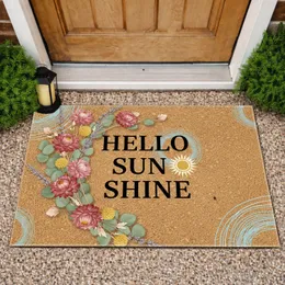 Hello Sun Shine Dried Botanicals - Everyday Welcome Home Decor Doormat
