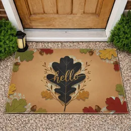 Hello Oak Leaf Acorns Twigs - Fall Welcome Home Decor Doormat