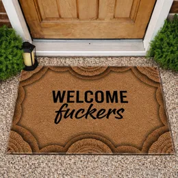 WELCOME Fuckers Text - Adult Humor Home Entryway Welcome Decor Gift Doormat