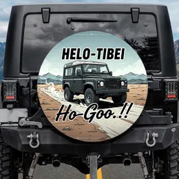 Rugged Off-Road Vehicle HELO-TIBEI Ho-Goo!! Explorer Travel Gear Spare Tire Cover