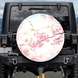 Pink Cherry Blossoms Branch - Spring Decor Flower Lover Gift Spare Tire Cover