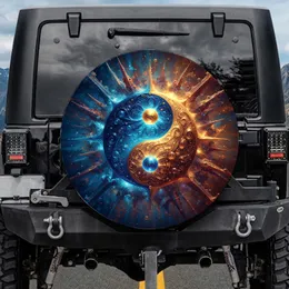 Yin-Yang Cosmic Nebula Balance Harmony Lifestyle Gift Spare Tire Cover