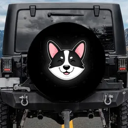Winking Dog Face Muzzle Blaze - Pet Owner Home Decor Gift Spare Tire Cover