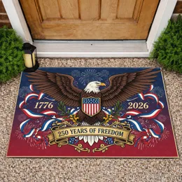 Bald Eagle American Flag Shield 1776-2026 - USA 250th Anniversary Independence Day Doormat