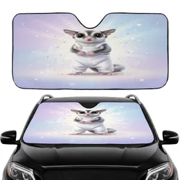 Realistic Sugar Glider Overalls - Car Decor Gift for Pet Owners Car Sunshade