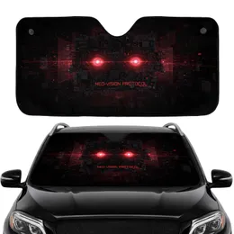 Circuit Board Matrix Data Streams Metallic Micro-Circuitry - Car Interior Upgrade Car Sunshade