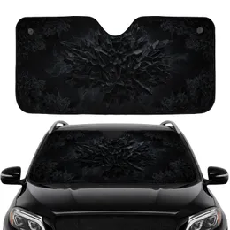 Cracked Obsidian Scales - Car Interior Decor Accessory for Auto Enthusiasts Car Sunshade
