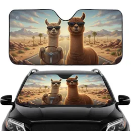Alpacas Sunglasses Desert Road Trip - Travel Essentials Car Interior Upgrade Car Sunshade