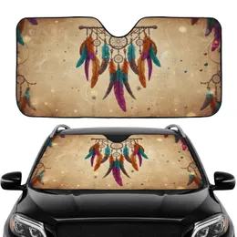 Hanging Feathers Dreamcatcher Beaded Charms - Road Trip Gift Car Sunshade