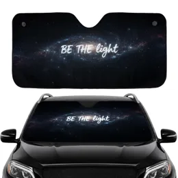 BE THE light Cosmic Space Ethereal Rays - Inspirational Motivation Gift Car Sunshade