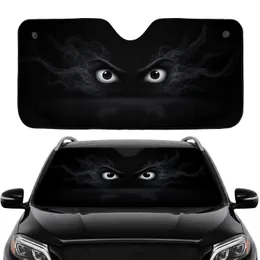 Intense Eerie Scowling Eyes Dark Smoke Mist - Mysterious Auto Gift Car Sunshade