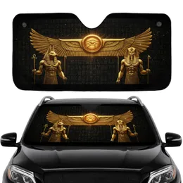 Winged Eye of Ra Eye of Horus Anubis Pharaoh Deity - Ancient Egypt Lover Gift Car Sunshade