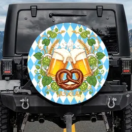 Beer Steins Bavarian Pretzel Oktoberfest Celebration Gift for Beer Lovers Spare Tire Cover