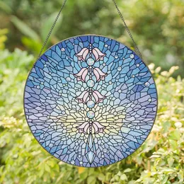 Bellflower Crystal Prism Filigree Fragmented Glass Sky Horizon Mosaic - Home Decor Gift Stained Glass Suncatcher