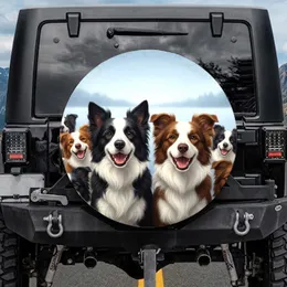 Expansive Sky Border Collies Dog Group - Pet Lover Gift for Dog Owners and Enthusiasts Spare Tire Cover