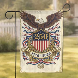 Bald Eagle American Shield 1776-2026 - USA 250th Anniversary Independence Day Gift for Dad Garden Flag
