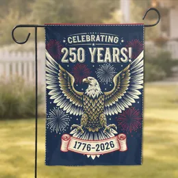 Bald Eagle America 250 Years 1776-2026 - Independence Day Heritage Celebration Garden Flag