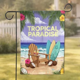 Lavender Sky Adirondack Chair Surfboards - Tropical Home Decor Gift for Beach Lover Garden Flag
