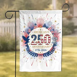 American 250th Anniversary Bald Eagle Liberty Bell - Independence Day Veterans Gift Garden Flag