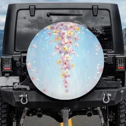 Flowing Cascading Petal Blossom Flowers - Home Decor Gift Spare Tire Cover