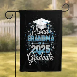 Proud Grandma 2025 Graduate Graduation Cap - 2025 Graduation Celebration Gift Garden Flag