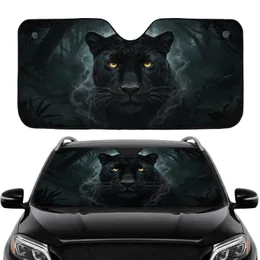 Black Panther Luminous Eyes Jungle Night - Car Interior Upgrade Wildlife Lover Gift Car Sunshade