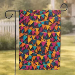Celebratory Bunting Flags Fiesta Party Celebration Home Decor Garden Flag