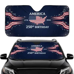 AMERICA US Map 250th Birthday 1776-2026 - Road Trip Commute Accessory for Veterans Car Sunshade