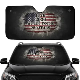 Historic American Flag 1776-2026 We The People - USA 250th Anniversary Car Interior Upgrade Car Sunshade