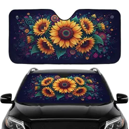Blooming Sunflowers Floral Cluster – Car Interior Upgrade Car Sunshade