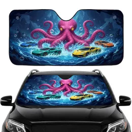 Pink Octopus Dynamic Cars Abyssal Ocean Surge - Car Interior Upgrade Car Sunshade
