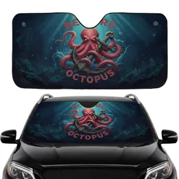 Beware Octopus Rusted Antique Anchor Deep Ocean Abyss - Travel Essentials for Car Interior Car Sunshade