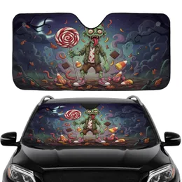 Grotesque Zombie Lollipop Halloween Candy - Car Interior Upgrade Car Sunshade