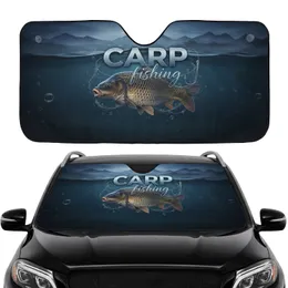Majestic Carp Fishing Hook - Angler Commute Accessory Road Trip Gift Car Sunshade