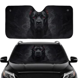 Cane Corso Dog Head Smoke Embers Stone Rock - Auto Accessory - Cane Corso Owner Gift Car Sunshade