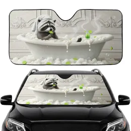 Raccoon Bathtub Bubble Bath Cocktail Lime Car Interior Upgrade for Raccoon Lover Car Sunshade