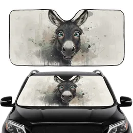 Bewildered Shaggy Donkey - Car Interior Upgrade for Donkey Lover Car Sunshade